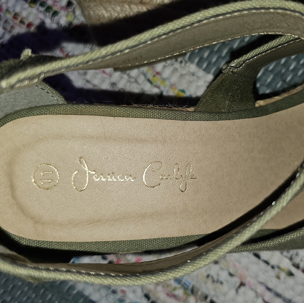 Size 11 Green Jessica Carlyle wedge